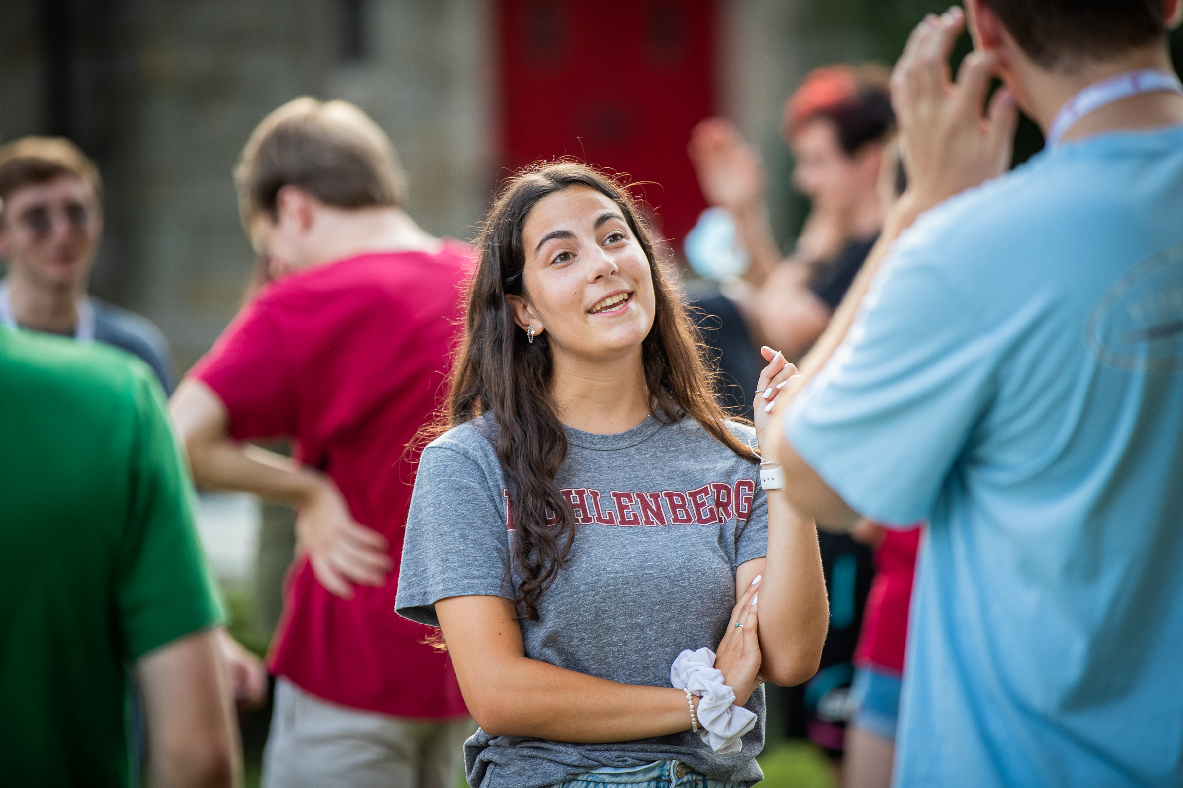 Students participate in orientation events as they are welcomed to campus in their first year.